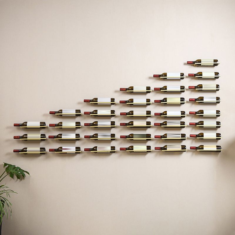 Wall Mounted Metal Contemporary Wine Bottle Holder for Kitchen Clearhalo 'furn' 'furn_wine_racks' 'Furniture' 'Kitchen & Dining Furniture' 'Wine Racks' 'wine_racks' 1200x1200_5e0555a0-fc65-430c-9516-acee5ad7094b