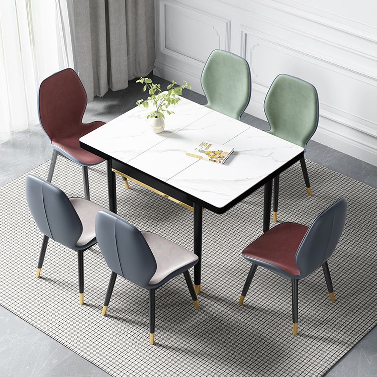 Industrial Style Stone 31.5''Dining Table Square 4 Legs Table for Dining Room Clearhalo ' dining_table' 'Dining Tables & Seating' 'Dining Tables' 'furn' 'furn_dining_table' 'Furniture' 'furniture_dining_table' 'Kitchen & Dining Furniture' 'kitchen&dining_furn' 'kitchen' 'kitchen_dining_table' 1200x1200_5e08cee6-2e45-4d55-9b2e-d625957ed5fc