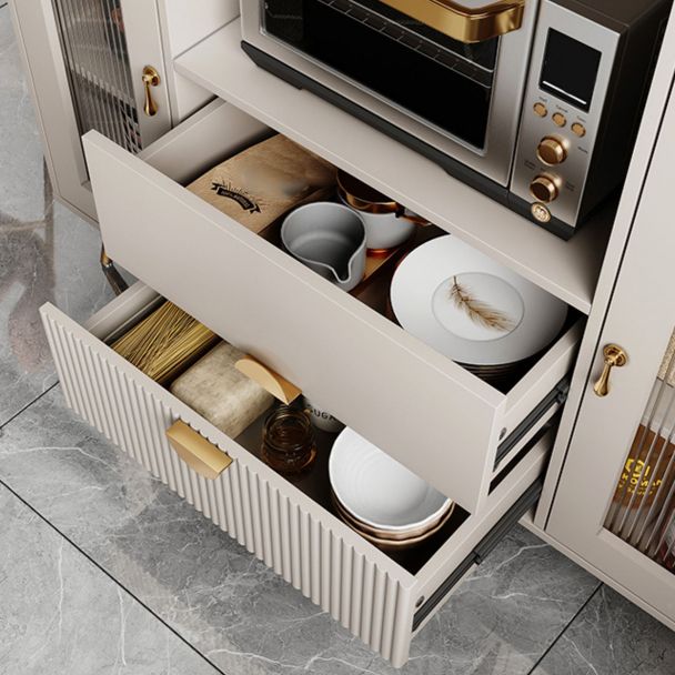 2-ladel gemanipuleerde houten bijboard glamour verstelbare planken credenza met stenen aanrecht