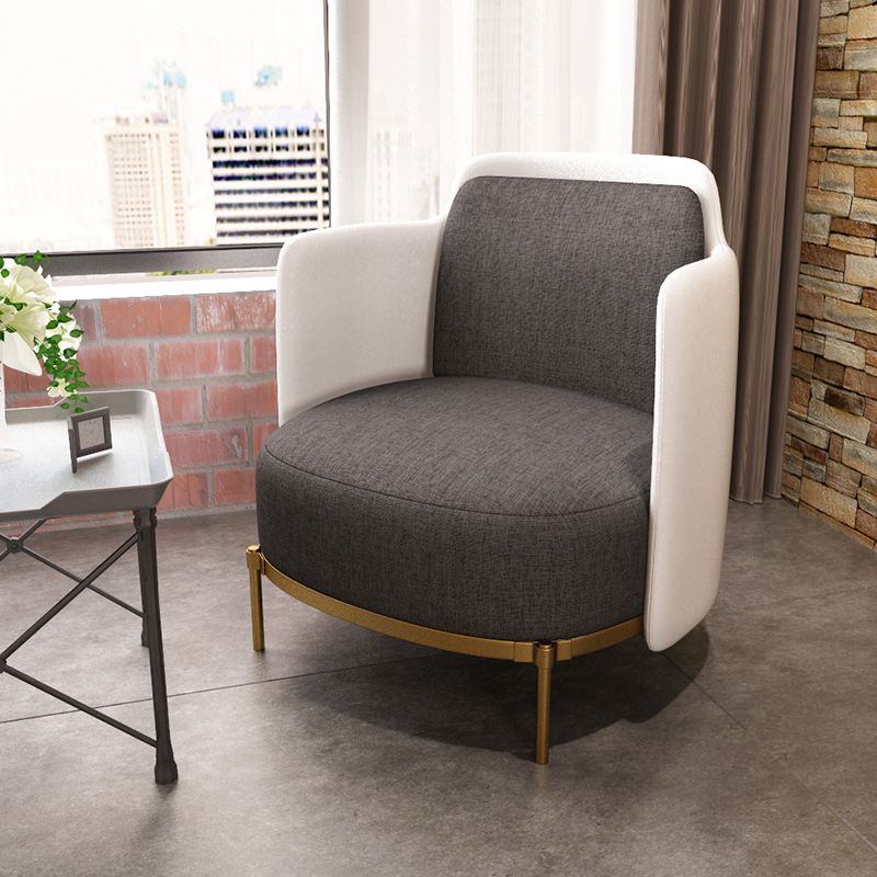 Upholstered Accent Armchair 4 Legs Sewn Pillow Back Accent Chair Clearhalo 'Accent Chairs' 'accent_chairs' 'Chairs & Seating' 'furn' 'furn_accent_chairs' 'Furniture' 'Living Room Furniture' 1200x1200_5e0b3329-0cf2-4647-87cd-d814edcbd29b