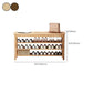 Rubber Wood Seating Bench Cushioned Rectangle 12" W Shoe Storage Entryway Bench
