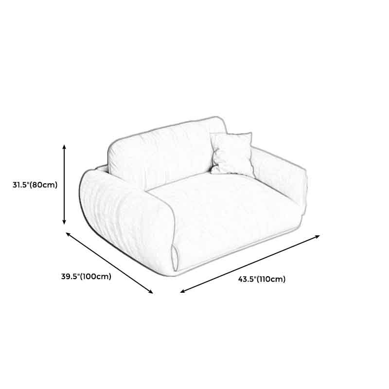 Square Arm Loose Back Sofa 39"W Modern Sofa for Living Room Clearhalo 'furn' 'furn_sofas' 'Furniture' 'furniture_sofas' 'kitchen' 'kitchen_sofas' 'Living Room Furniture' 'Sofa' 'sofas' 1200x1200_5e0bb8d4-c44f-4786-8727-6bd33dfe58ae