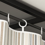 Armario de marco de metal independiente Armario plegable con varilla de prenda