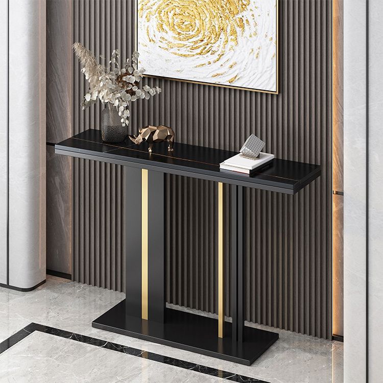 Modern Stone Console Tabla 1 Estante de 31.5 "Mesa al final de la altura para Hall