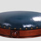 Mid-Century Modern Ottoman Genuine Leather Upholstered Nailhead Trim Round Ottoman Clearhalo 'furn' 'furn_ottomans_poufs' 'Furniture' 'Living Room Furniture' 'Ottomans & Poufs' 'ottomans_poufs' 1200x1200_5e0dd276-fe0d-491d-8231-53cf07f9fe15