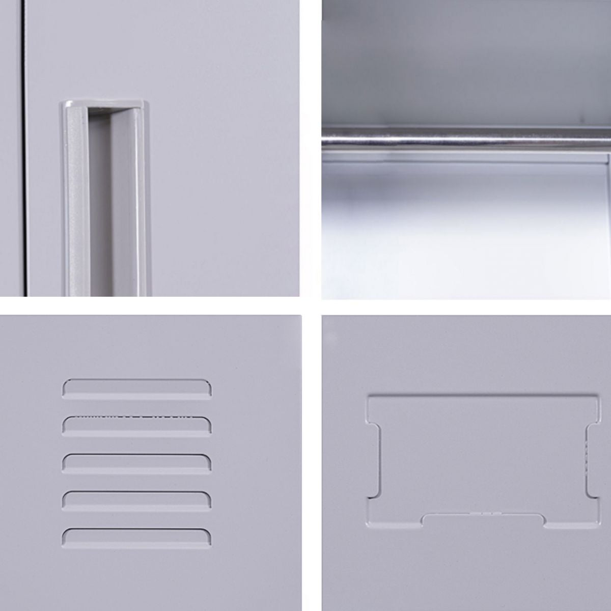 Contemporary Hinged Wardrobe Closet Metal Wardrobe Cabinet for Home