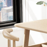 Modern 1/2/5/7 Pieces Dining Set Rectangle Wood Dining Table for Kitchen Clearhalo 'Dining Room Sets' 'Dining Tables & Seating' 'dining_room_set' 'furn' 'furn_dining_room_set' 'Furniture' 'Kitchen & Dining Furniture' 'kitchen&dining_furn' 'kitchen' 1200x1200_5e10b7bd-78bd-489a-bf26-5f89a0bf5a6e