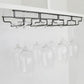 Contemporary Hanging Glass & Stemware Holder Stainless Steel Glass Rack in Black Clearhalo 'furn' 'furn_wine_racks' 'Furniture' 'Kitchen & Dining Furniture' 'Wine Racks' 'wine_racks' 1200x1200_5e112c93-bf0f-450e-946a-539df34867d9