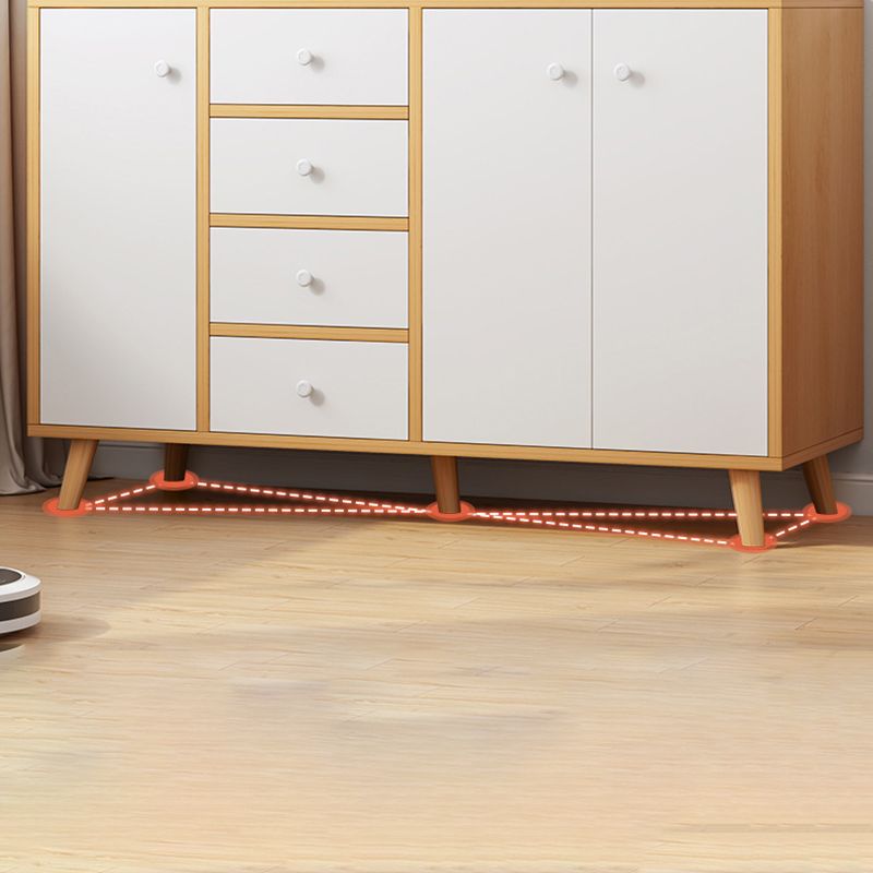 Sideboard in legno ingegnerizzato contemporaneo con cassetti e conservazione