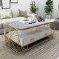 Cadre contemporain avec table basse rectangulaire simple à tiroir