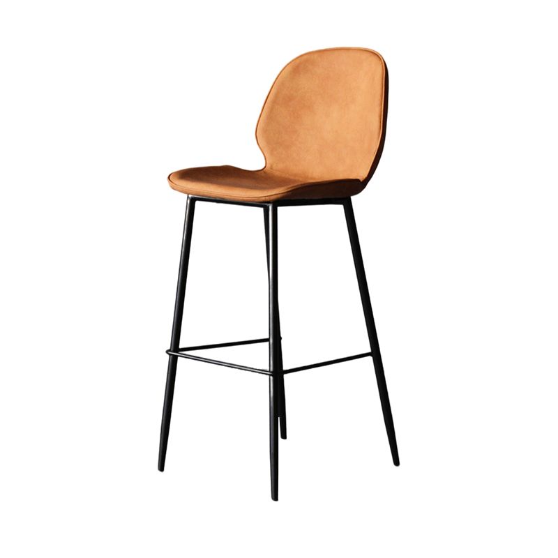 Moderner Metal-Bar-Hals-Leder-Barhocker für die Küchenbar