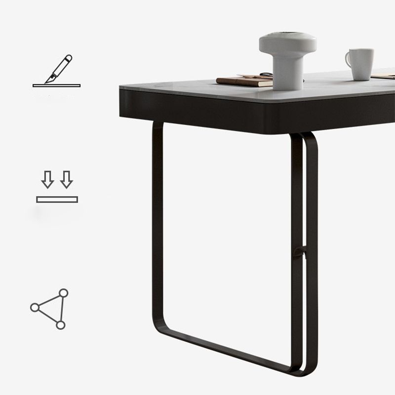 Zeitgenössischer Stein Schreibtisch Schlafzimmer Büroschreibtisch mit 3 Schubladen