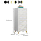 Cómoda de almacenamiento de dormitorio contemporánea Cómoda vertical de madera con cajones