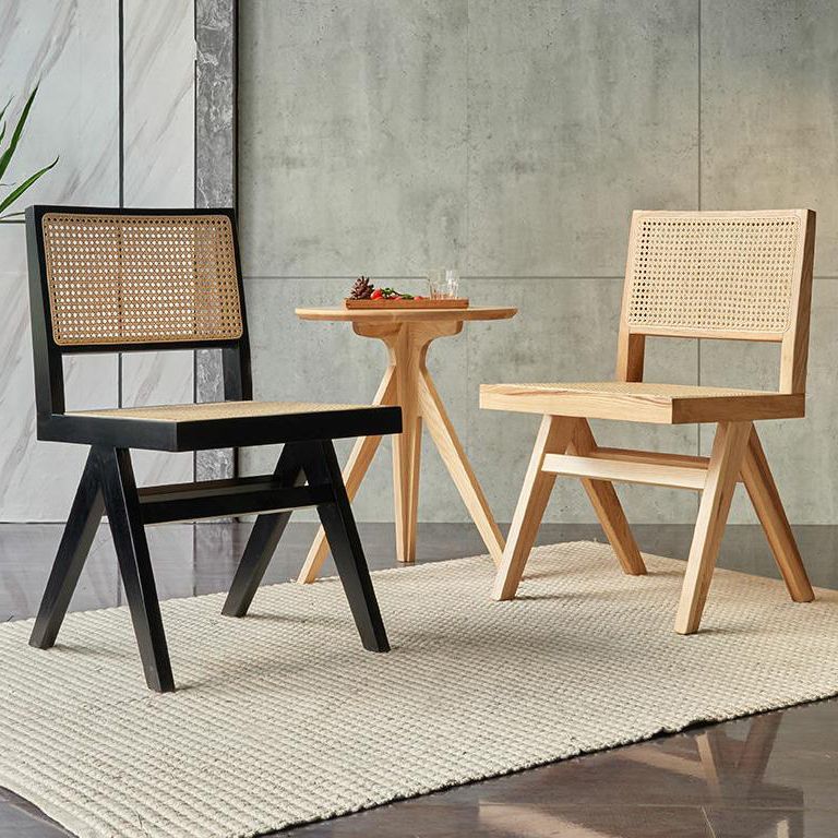 Solid Rubberwood Kitchen Dining Room Chairs Open Back Side Chairs Sets Clearhalo ' kitchen&dining_furn' 'Dining Chairs' 'Dining Tables & Seating' 'dining_chair' 'furn' 'furn_dining_chair' 'Furniture' 'furniture_dining_chair' 'Kitchen & Dining Furniture' 'kitchen' 1200x1200_5e178ff8-ff54-4140-87b2-ff0cd9313d8d