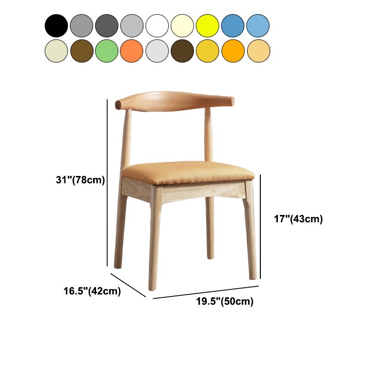 Glam Style Side Chair Wooden Open Back Indoor Dining Side Chair Clearhalo 'Dining Chairs' 'Dining Tables & Seating' 'dining_chair' 'furn' 'furn_dining_chair' 'Furniture' 'furniture_dining_chair' 'Kitchen & Dining Furniture' 1200x1200_5e1796a5-e2d5-4cfc-9d62-d048eb59937b