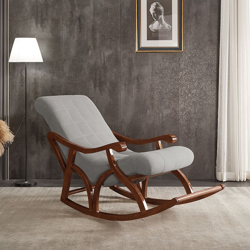 Chaise de canapé paresseuse de base en bois chaise à bascule salon de loi