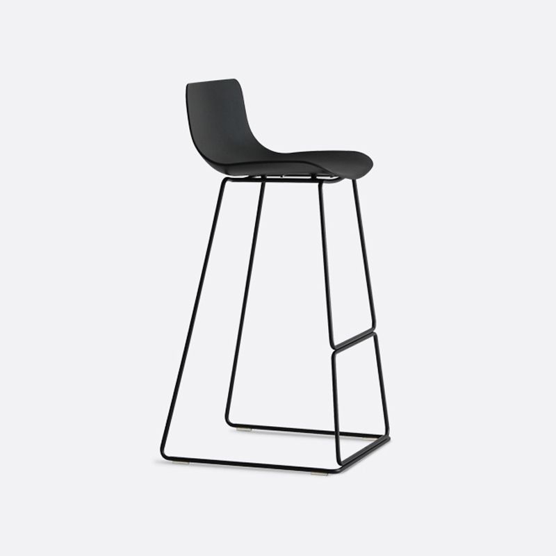 Nordic Bar-stool Plastic Counter Bar Stool for Kitchen Bar with Metal Legs Clearhalo 'Bar Furniture' 'Bar Stools' 'bar_stools' 'furn' 'furn_bar_stools' 'Furniture' 'furniture_bar_stools' 'Kitchen & Dining Furniture' 1200x1200_5e18ac60-e344-432e-85ad-4beb4b2b4c15