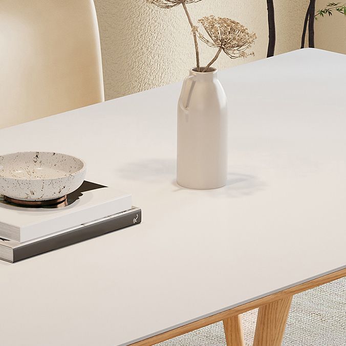 Set di sala da pranzo nordica 1/4/5/6/7 PC Tavolo da pranzo in legno