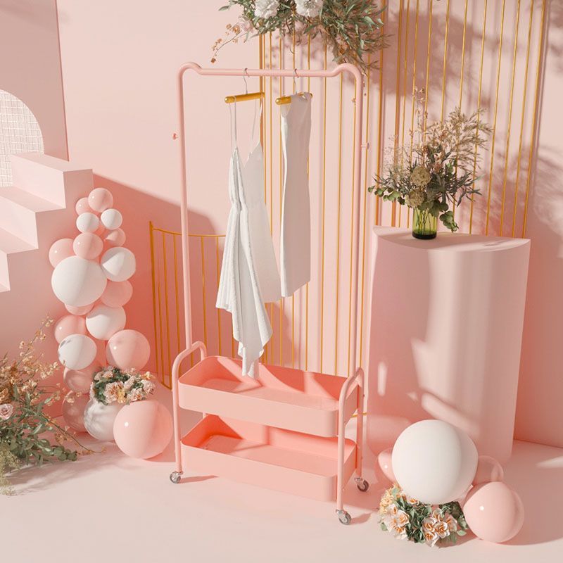 Rack de manteau métallique de style moderne pure couleur étagère de conception de conception de conception de conception