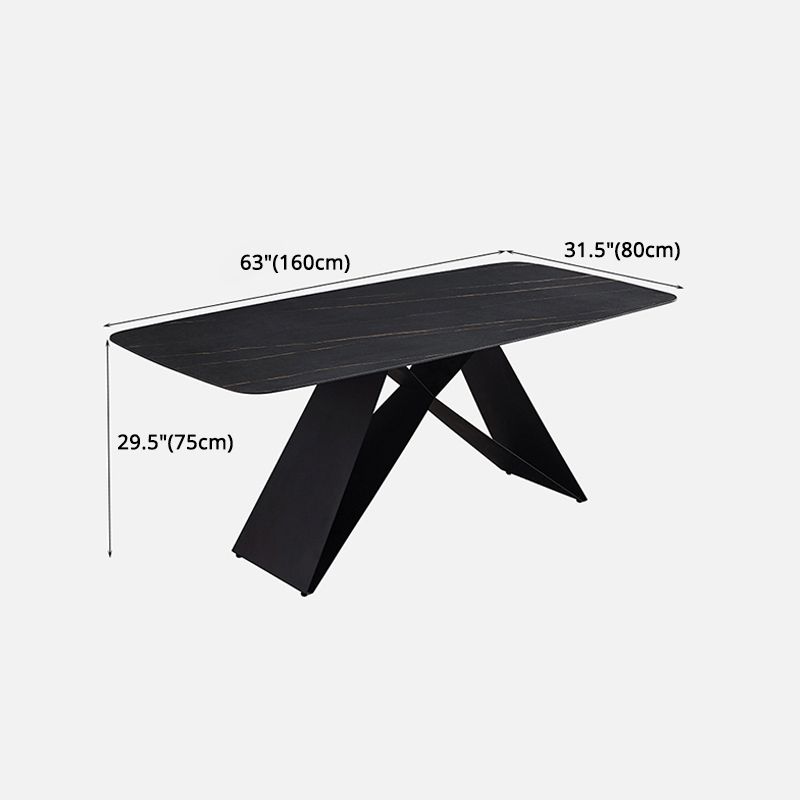 Contemporary 1/4/5/6 Pieces Dining Set Black Rectangle Dining Table Set Clearhalo 'Dining Room Sets' 'Dining Tables & Seating' 'dining_room_set' 'furn' 'furn_dining_room_set' 'Furniture' 'furniture_dining_room_set' 'Kitchen & Dining Furniture' 'kitchen&dining_furn' 'kitchen' 1200x1200_5e207c72-c5ab-4911-90a8-a173c6bf7548