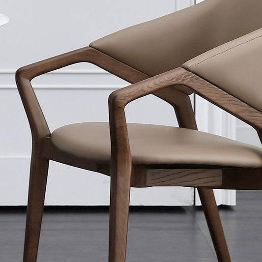 Contemporary Kitchen Dining Arm Chair Open Back Dining Chair