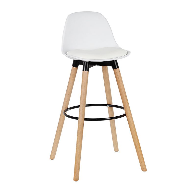 Modern Style Beech Bar Stool with Footrest and Low Back Bistro Bar Stool 28 Inches Clearhalo 'Bar Furniture' 'Bar Stools' 'bar_stools' 'furn' 'furn_bar_stools' 'furniture_bar_stools' 'Kitchen & Dining Furniture' 'kitchen&dining_furn' 'kitchen' 'kitchen_furn' Furniture' 1200x1200_5e22c0fa-9af0-47c7-8684-9bafdd3b7857