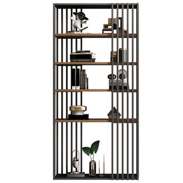Black Color Modern Style Bookshelf Metal Bookcase for Home Use Clearhalo 'Bookcases' 'furn' 'furn_bookcases' 'Furniture' 'Office Furniture' 1200x1200_5e230df1-66e4-4caa-bb9b-90201390df69