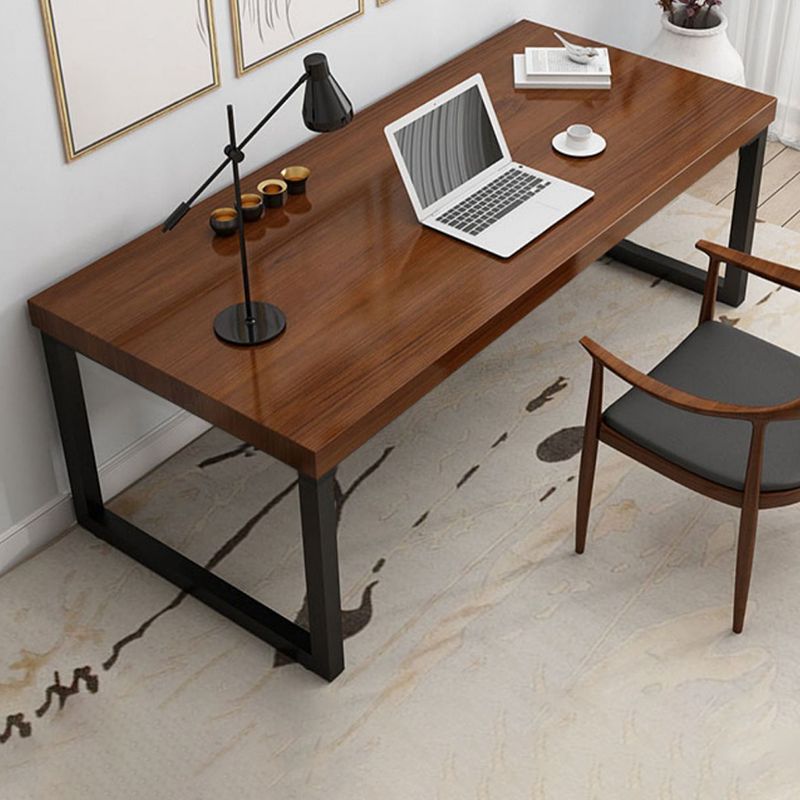 Solid Wood Writing Desk Sled Base Rectangular Office Desk , 29.53" Tall Clearhalo 'furn' 'furn_office_desk' 'Furniture' 'Office Desks' 'Office Furniture' 'office_desk' 1200x1200_5e23b871-4e52-4d46-b0b5-3f26beca0d21