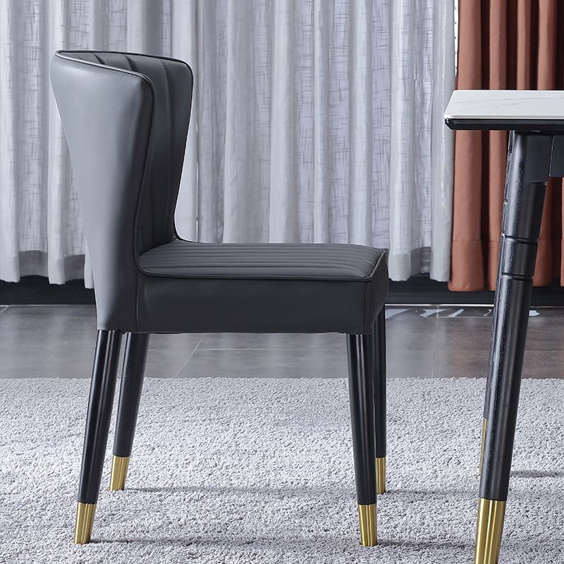 Indoor Scandinavian Side Chair Upholstered Wingback Wood Dining Room Chair Clearhalo ' kitchen&dining_furn' 'Dining Chairs' 'Dining Tables & Seating' 'dining_chair' 'furn' 'furn_dining_chair' 'Furniture' 'furniture_dining_chair' 'Kitchen & Dining Furniture' 'kitchen' 1200x1200_5e23e6f4-5dec-429e-a157-909d34c9fad1