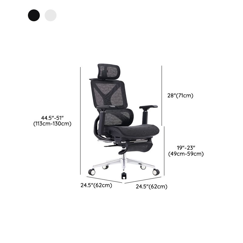 Modern Removable Arms Office Chair No Distressing Ergonomic Chair with Breathable Back Clearhalo 'furn' 'furn_office_chair' 'Furniture' 'Office Chairs' 'Office Furniture' 'office_chair' 1200x1200_5e2710c5-ee83-4bb9-a4f0-9504a68300c4