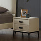 Contemporary Leather Accent Table Nightstand 18.11" Tall 2 Drawers Bed Nightstand Clearhalo 'Bedroom Furniture' 'furn' 'furn_night_stand' 'Furniture' 'night_stand' 'Nightstands' 1200x1200_5e273aad-b6c4-47a2-b6df-405305eb51e5