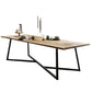 Rectangle Trestle Base Industrial Dining Table Solid Wood Fixed Table for Home Clearhalo ' dining_table' 'Dining Tables & Seating' 'Dining Tables' 'furn' 'furn_dining_table' 'Furniture' 'furniture_dining_table' 'Kitchen & Dining Furniture' 'kitchen&dining_furn' 'kitchen' 'kitchen_dining_table' 1200x1200_5e2a7918-d26f-421c-8e50-a69c18a5db64