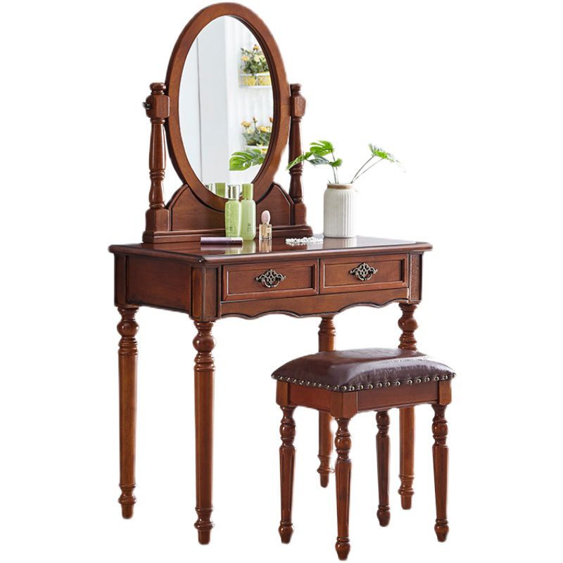 Tavolo da toeletta da toeletta per vanità in legno tradizionale set da trucco da vanità
