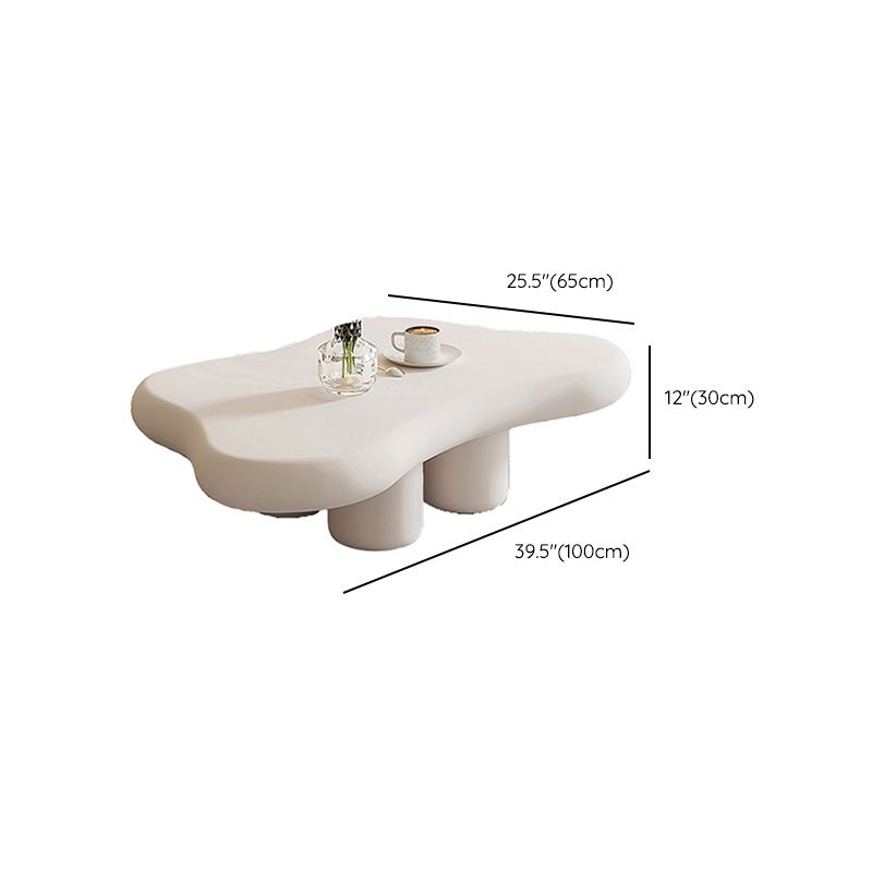 Artificial Wood Coffee or End Table Contemporary 4 Legs Coffee Table in Beige Clearhalo 'Coffee & Accent Tables' 'Coffee Tables' 'coffee_tables' 'furn' 'furn_coffee_tables' 'Furniture' 'Living Room Furniture' 1200x1200_5e2c0a11-a0f0-4a29-8409-a397c05050f5