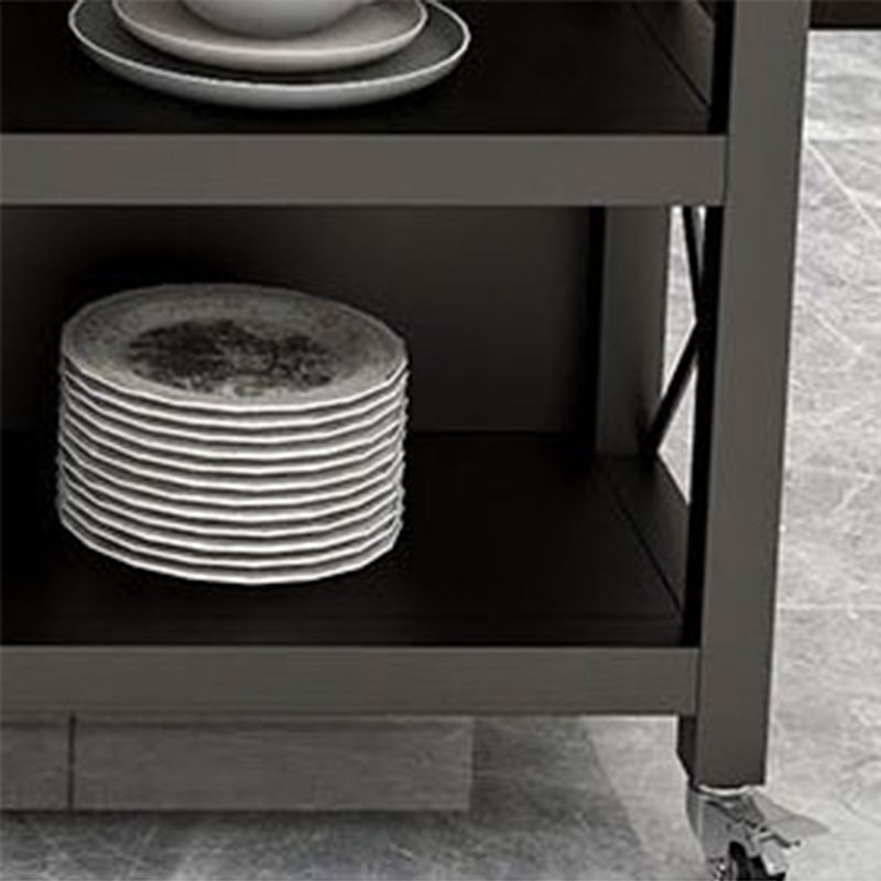 33,46 "carrello in metallo moderno in cima a 33,46" Trolle da cucina in metallo per sala da pranzo