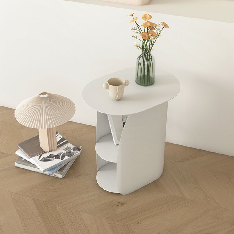 Modern Metal Night Table Lower Shelf Bedside Cabinet for Bedroom Clearhalo 'Bedroom Furniture' 'furn' 'furn_night_stand' 'Furniture' 'night_stand' 'Nightstands' 1200x1200_5e2e933f-e84f-4970-bb3d-8b645f426877