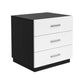 Contemporary Drawers Included Night Table Solid Wood Nightstand