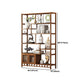 9.84" Wide Modern Wooden Shelf Bookcase Matte Finish Etagere Bookshelf