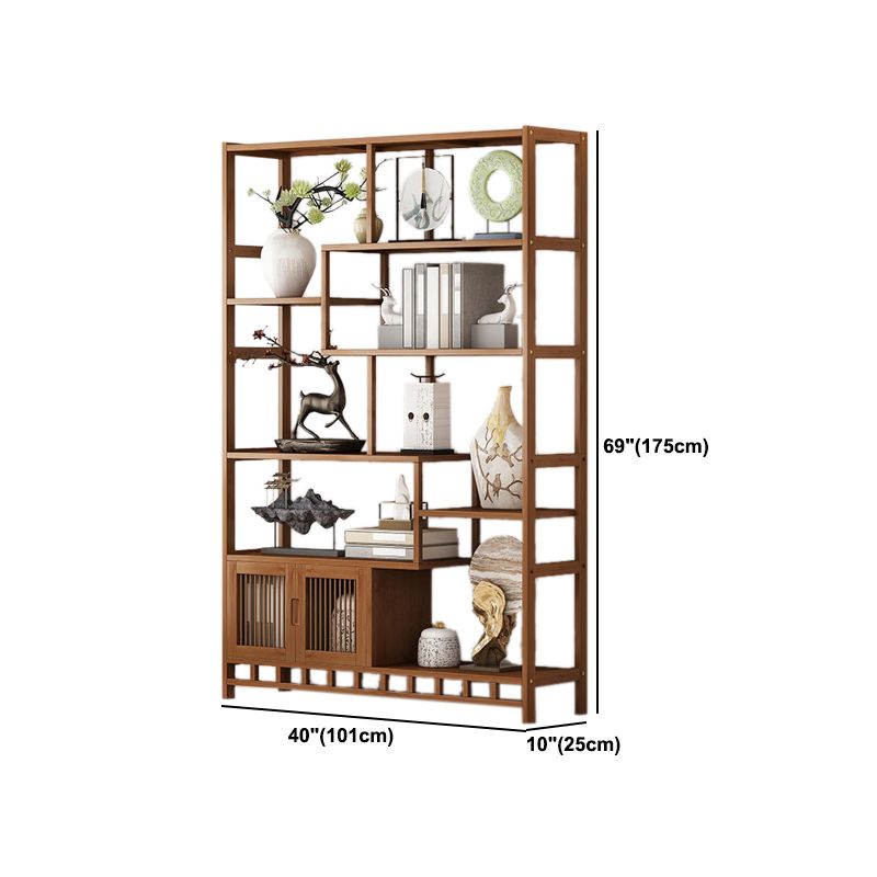 9.84" Wide Modern Wooden Shelf Bookcase Matte Finish Etagere Bookshelf
