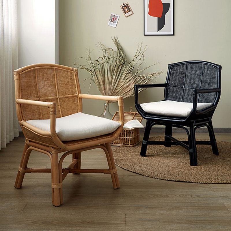 Solid Wood Lounge Chair Woven Back Side Chair for Living Room Clearhalo 'Accent Chairs' 'accent_chairs' 'Chairs & Seating' 'furn' 'furn_accent_chairs' 'Furniture' 'Living Room Furniture' 1200x1200_5e308087-f251-40e6-b8b2-91eb4815caf5