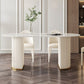 Oval Traditional Luxury Dining Table White Sintered Stone Table with White Double Pedestal Clearhalo ' dining_table' 'Dining Tables & Seating' 'Dining Tables' 'furn' 'furn_dining_table' 'Furniture' 'furniture_dining_table' 'Kitchen & Dining Furniture' 'kitchen&dining_furn' 'kitchen' 'kitchen_dining_table' 1200x1200_5e30e5d3-05a1-4168-8595-101012c9c155