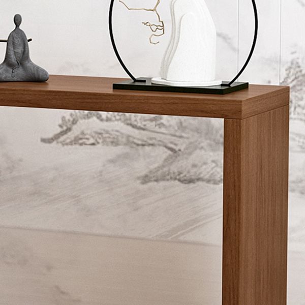 Solid Wood Rectangle Console Table 33.46-inch Tall Accent Table for Hall Clearhalo 'Console Tables' 'console_tables' 'Entry & Mudroom Furniture' 'furn' 'furn_console_tables' 'Furniture' 1200x1200_5e30e7dc-5d32-4707-b109-1a5125b79b6a
