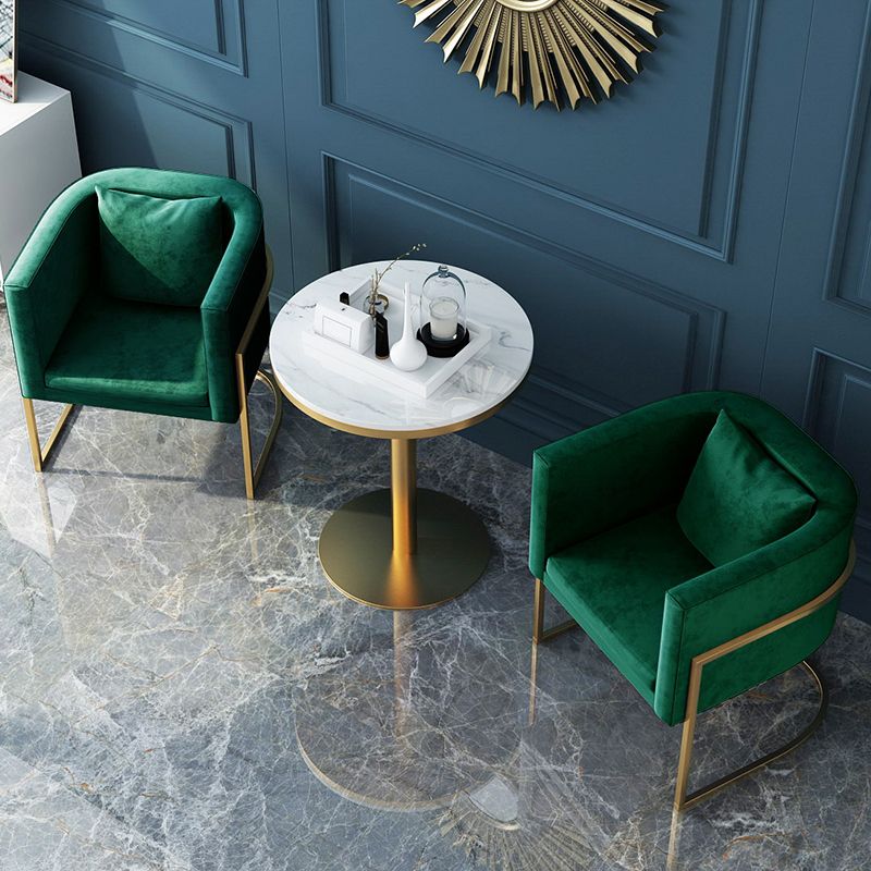 Modern Parsons Arm Chair Velvet Gold Base Dining Chair for Dining Room Clearhalo 'Dining Chairs' 'Dining Tables & Seating' 'dining_chair' 'furn' 'furn_dining_chair' 'Furniture' 'Kitchen & Dining Furniture' 1200x1200_5e32816b-82a2-4e1d-9806-009d6ed21f65