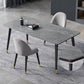 4 Legs Dining Site Table Contemporary Style Stone Dinette Table for Home Clearhalo ' dining_table' 'Dining Tables & Seating' 'Dining Tables' 'furn' 'furn_dining_table' 'Furniture' 'furniture_dining_table' 'Kitchen & Dining Furniture' 'kitchen&dining_furn' 'kitchen' 'kitchen_dining_table' 1200x1200_5e335bc3-e703-484c-bd24-99b877fe9668