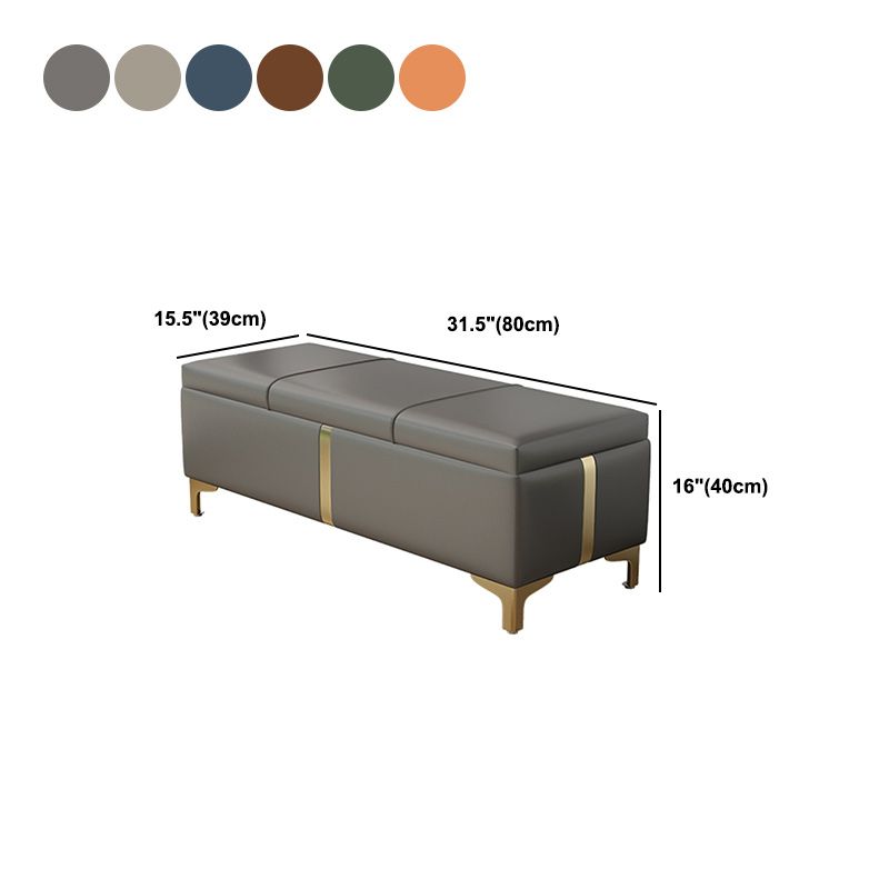 16.5" W Glam Wood Seating Bench Cushioned Entryway Bench with Storage Clearhalo 'Benches' 'Chairs & Seating' 'furn' 'furn_benches' 'Furniture' 'Living Room Furniture' 1200x1200_5e337e46-94d5-4f37-8eee-0c27b051b0f1