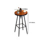 Juego de mesa de Bar redonda Industrial de 1/2 piezas, juego de mesa de Bar de madera maciza para uso doméstico