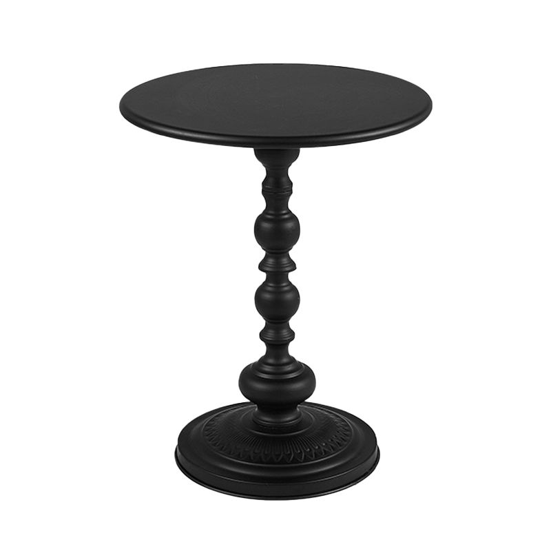 Round Top Pedestal Side Table Contemporary Metal Side End Table Clearhalo 'Coffee & Accent Tables' 'End & Side Tables' 'end_side_tables' 'furn' 'furn_end_side_tables' 'Furniture' 'Living Room Furniture' 1200x1200_5e371901-7a8f-40ea-acac-bce3408959ab
