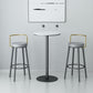 Glam Style Armless Counter Stool Faux Leather Round Bar Stool Clearhalo 'Bar Furniture' 'Bar Stools' 'bar_stools' 'furn' 'furn_bar_stools' 'Furniture' 'Kitchen & Dining Furniture' 1200x1200_5e3745a7-4230-41cd-97e6-e198efff55ab