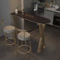 Traditional Luxury Bar Table Stone Top Bar Dining Table with Sled Base Clearhalo 'Bar Furniture' 'Bar Tables' 'bar_tables' 'furn' 'furn_bar_tables' 'Furniture' 'furniture_bar_tables' 'Kitchen & Dining Furniture' 1200x1200_5e3acb2c-38a6-414c-bc4f-75c1430f1482