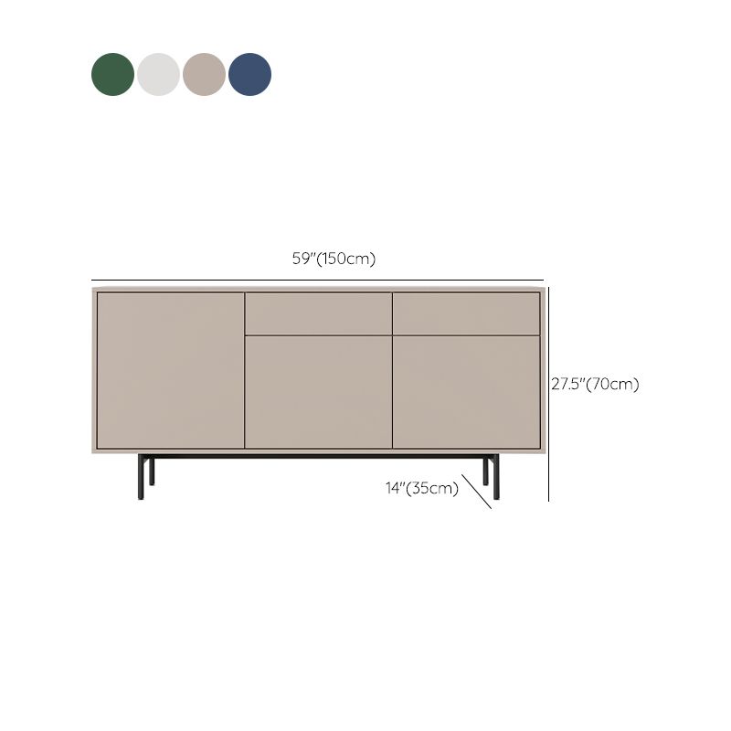 Wooden Rectangle Sideboard Modern Home Sideboard Cabinet with Drawers and Door Clearhalo 'buffet_sideboard' 'Buffets & Sideboards' 'furn' 'furn_buffet_sideboard' 'Furniture' 'Kitchen & Dining Furniture' 1200x1200_5e3e5468-06cd-47d4-9a7c-8b79c36289be